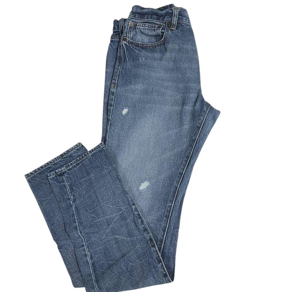 J crew mens blue distressed
